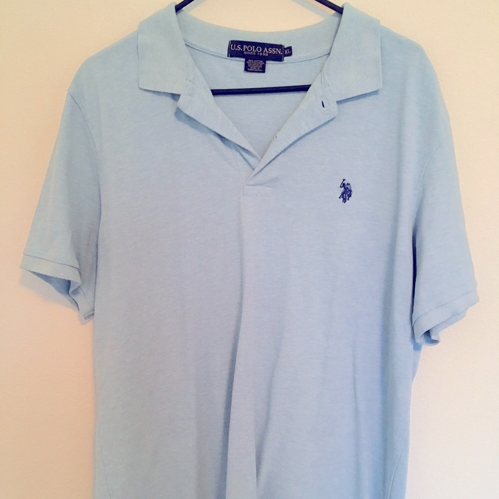 Light blue US Polo Assn short sleeve shirt
